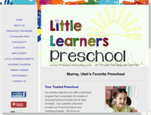 Tablet Screenshot of littlelearnersutah.com